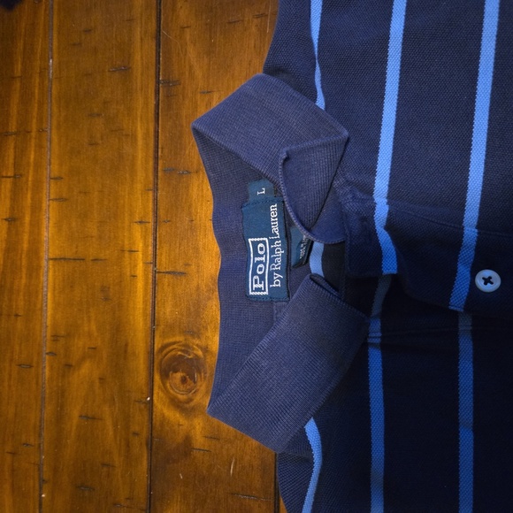 POLO RALPH LAUREN Men’s BLUE POLO SHIRT SIZE L, Nice Looking! Classic and Classy - Picture 4 of 9